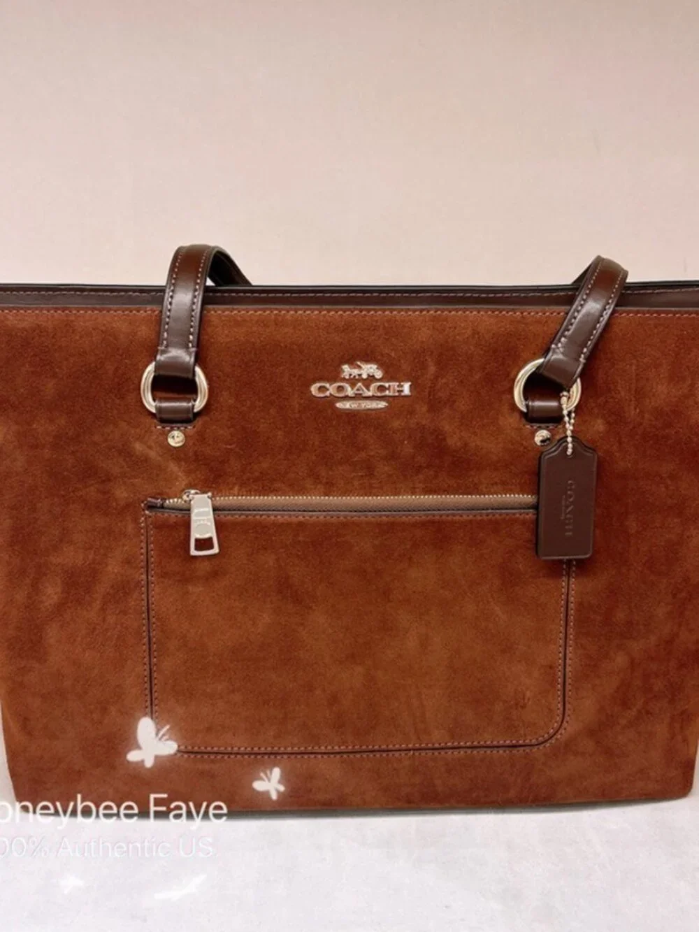 Station Tote Bag Suede Ccc77 So Popular!